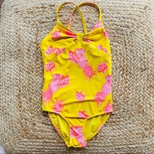 Yellow Tropical Swimsuit